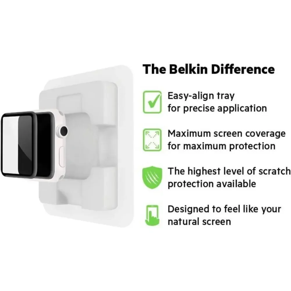 Belkin ScreenForce UltraCurve Screen Protector - For Apple Watch - 38mm